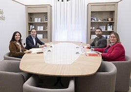 Reunión de los vicepresidentes de la Diputación con el PSPV.