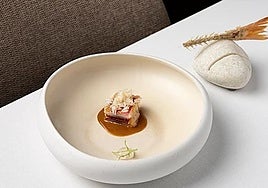 Plato del restaurante Simposio.