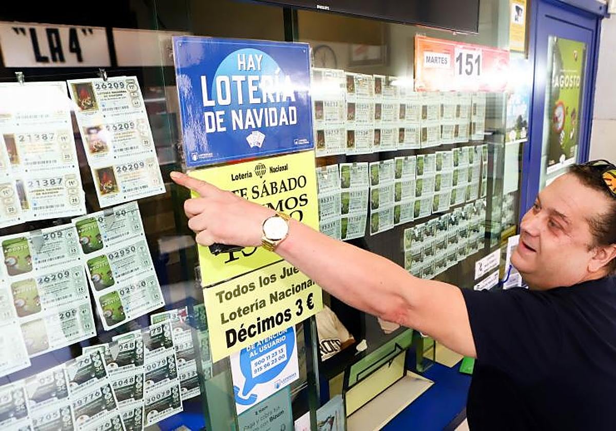 Décimos de la Lotería de Navidad.