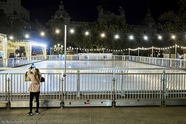 Pista de patinaje, en unas navidades pasadas.