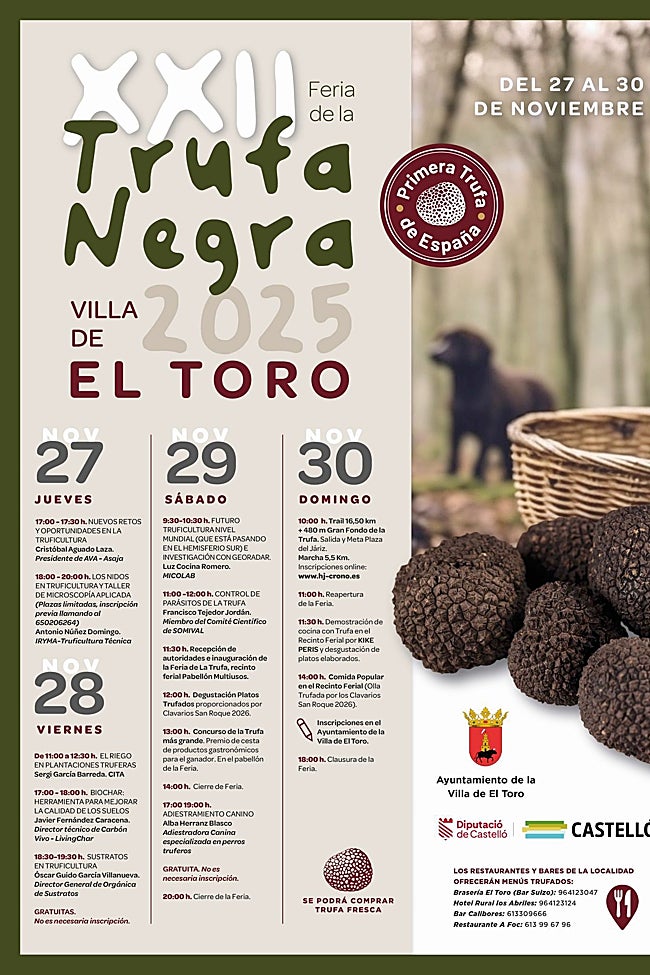 Programa actividades de la feria.