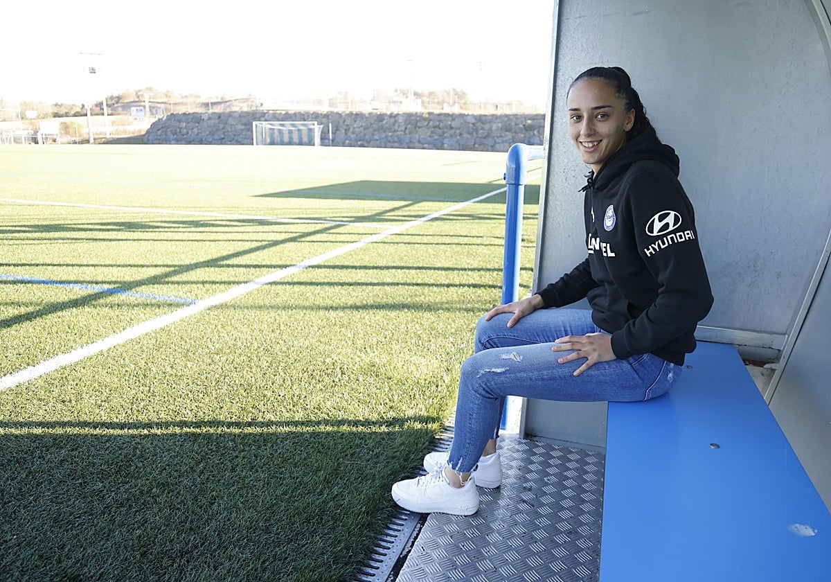 Gema Soliveres en su etapa como jugadora del Alavés