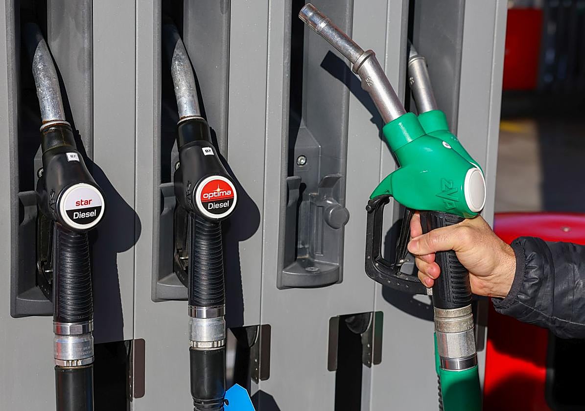 Un surtidor de carburantes.