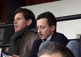 Mateu Alemany y Pablo Longoria, en su etapa en el Valencia.