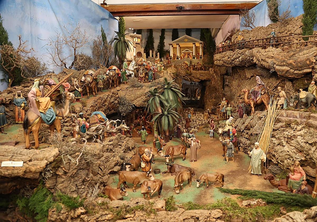 Una de las estampas del Belén de Miguel Ángel Falcó.