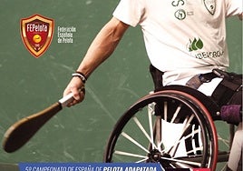 Poster de presentación para el quinto campeonato de España de pelota adaptada.