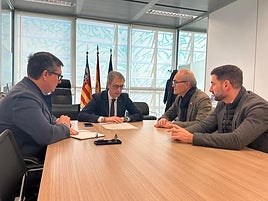 Un momento de la reunión.