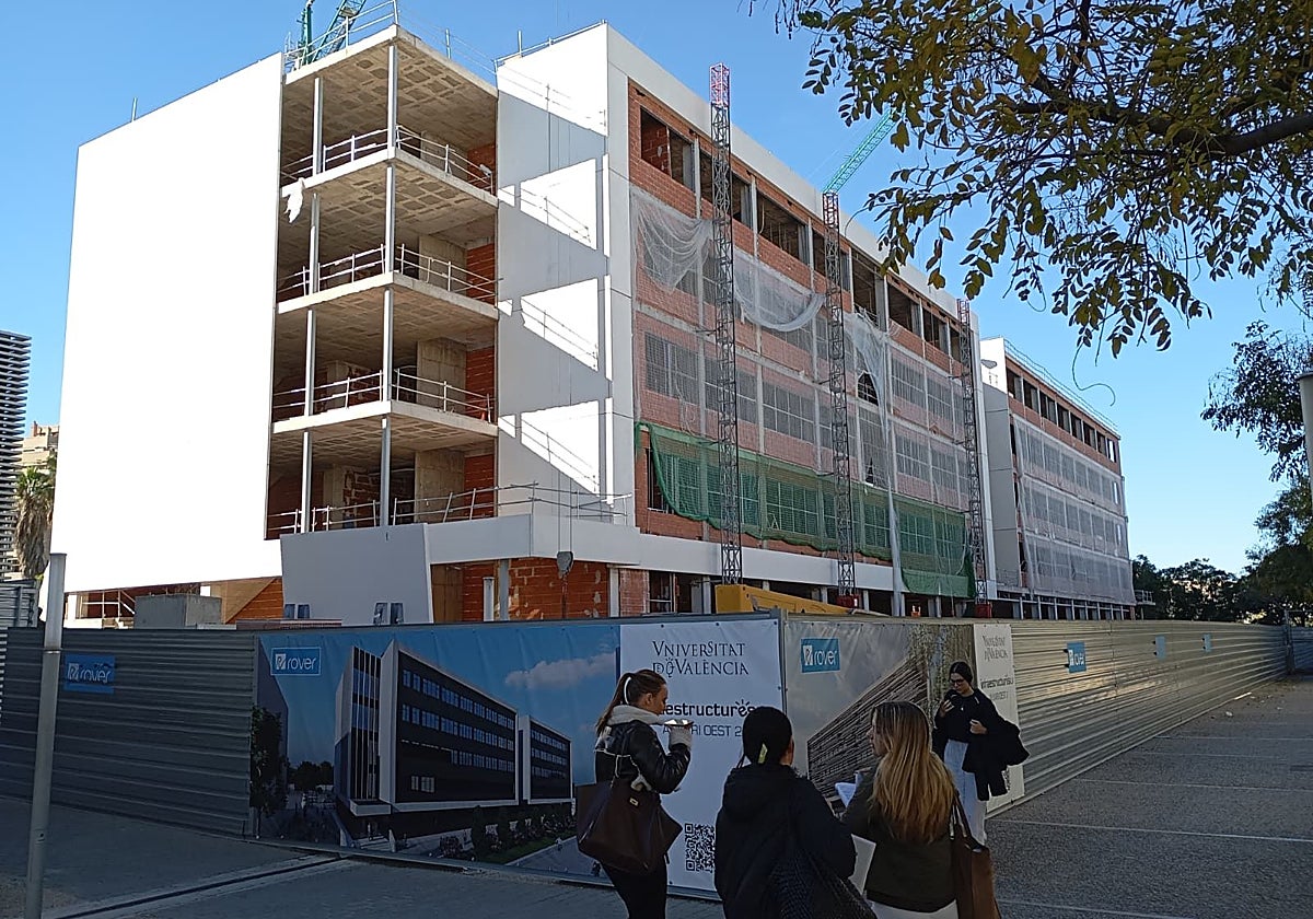 Estado actual de las obras del nuevo aulario.