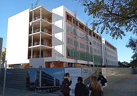 Estado actual de las obras del nuevo aulario.