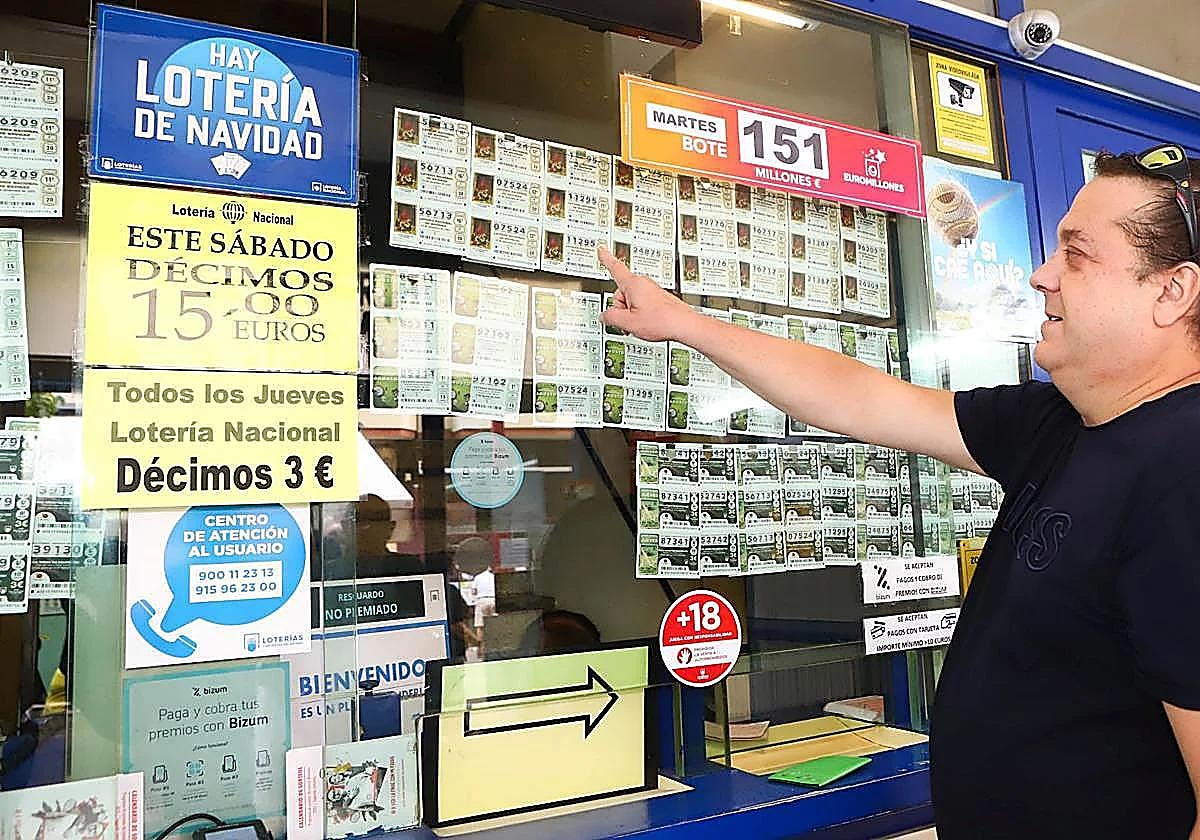 Administración de lotería en Miranda de Ebro.