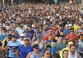 Corredores en la última edición del Maratón Valencia.