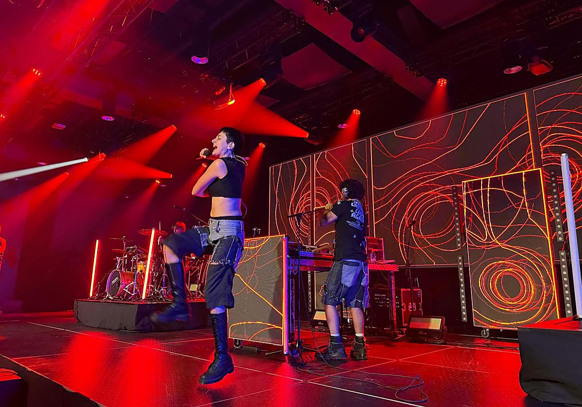 Delaporte durante el cierre de su 'Déjate Querer Tour' en Valencia.