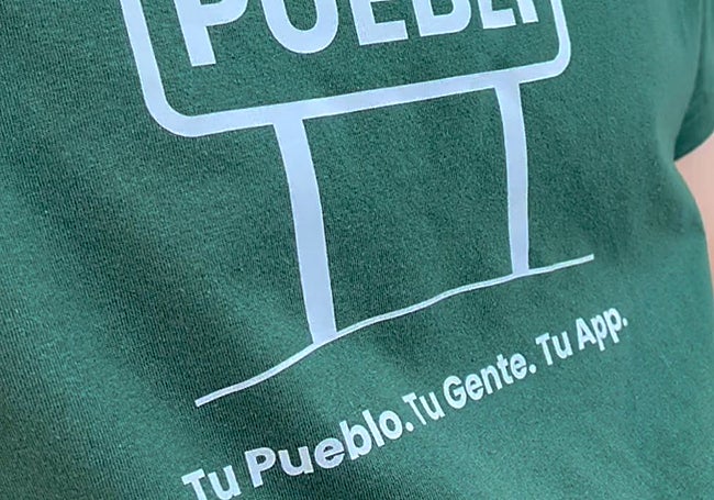 Camiseta con la publicidad de Puebli.