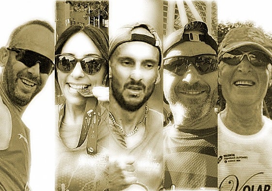 David, Marisol, Vicente, Manuel y Vicent correrán el Maratón Valencia 2025.