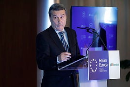 El conseller Marciano Gómez, en un acto.