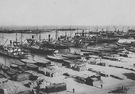 Sin tinglados.Las instalaciones, en los primeros años del siglo XX.