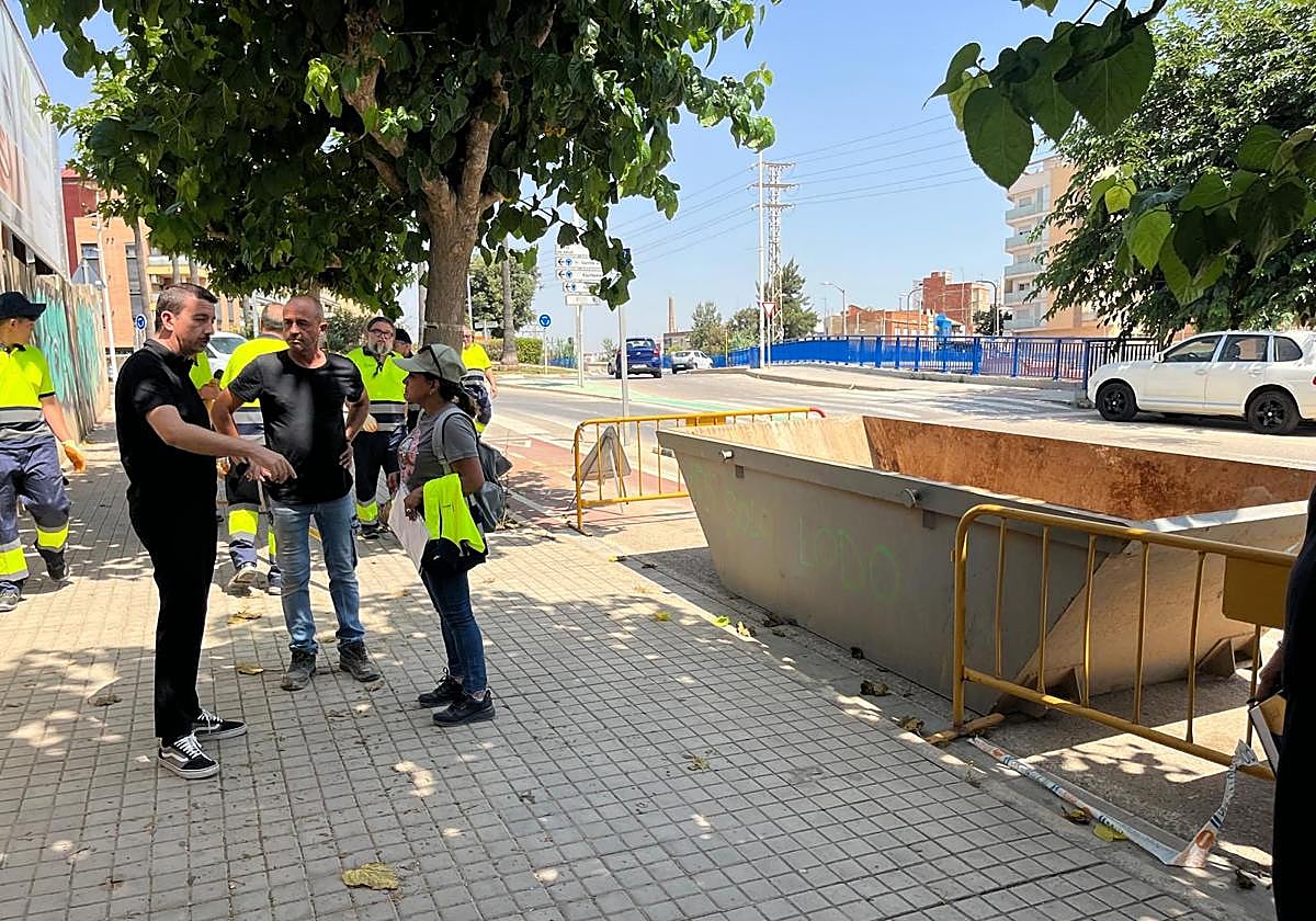 Visita de obras este martes en Catarroja.