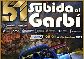 Parte superior del cartel correspondiente a la nueva edición de la subida al Garbí.