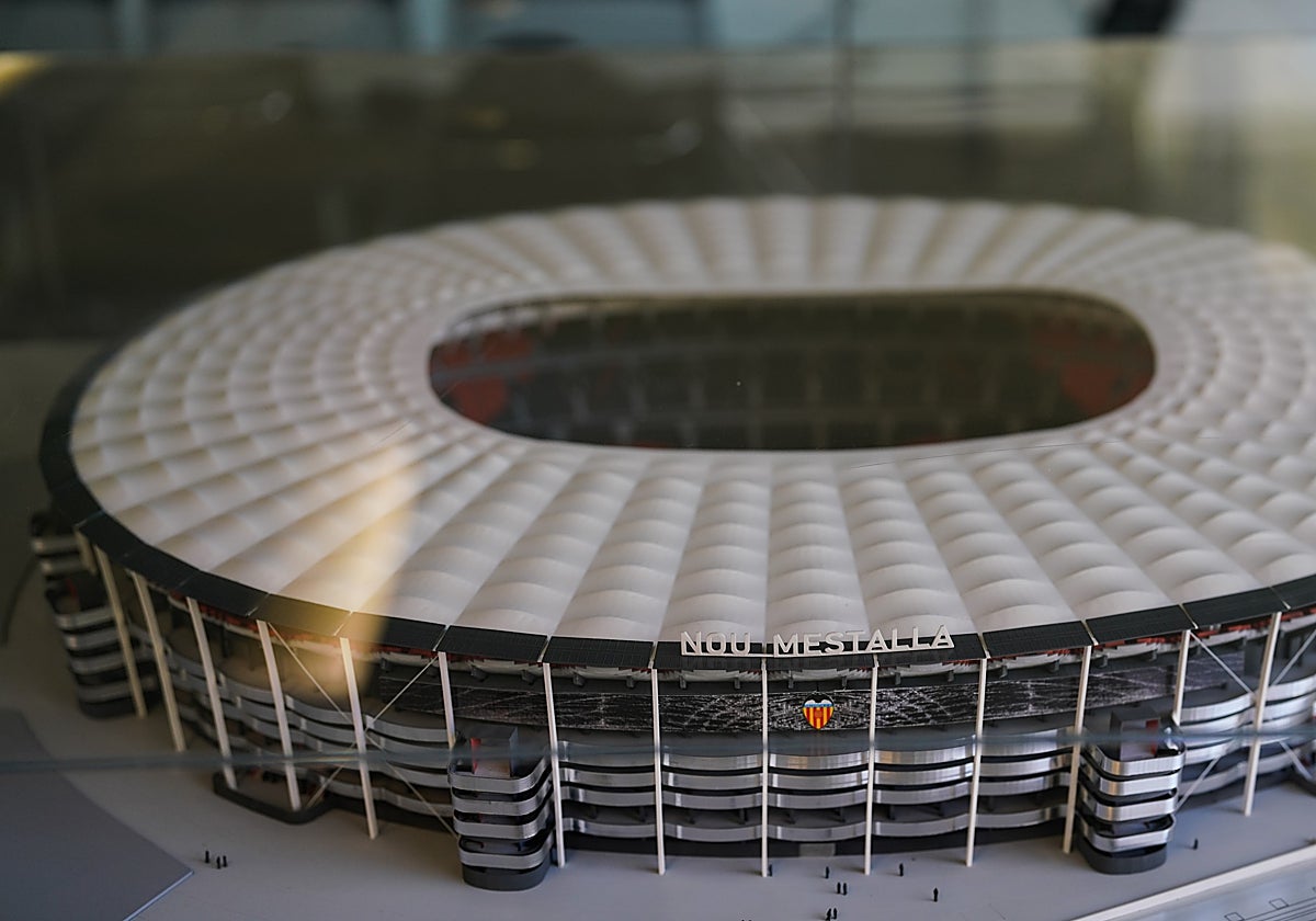 Maqueta del Nou Mestalla.