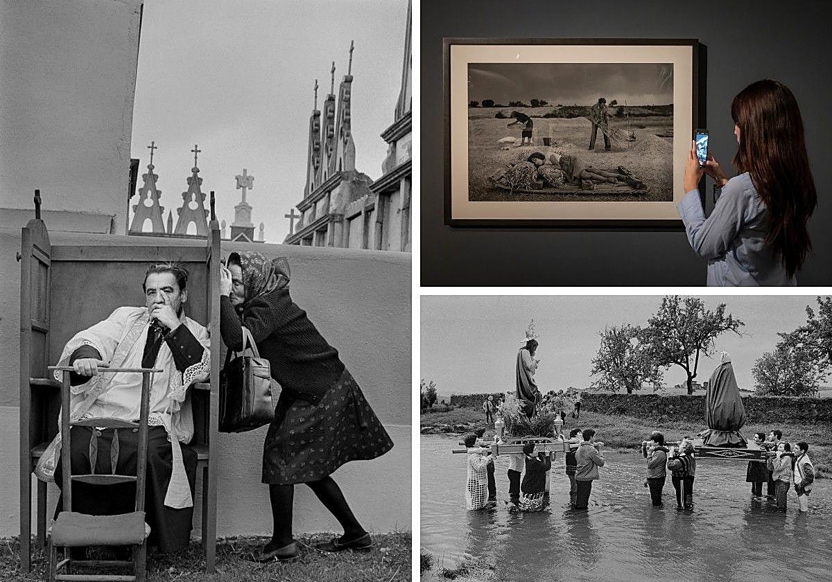 Fotografías de Cristina García Rodero en la exposición.