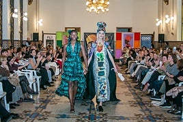 Pasarela Solidaria con la participación de diseñadores emergentes y dedicada a África.