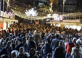 Mercado navideño en el centro de la ciudad, en una imagen de archivo.