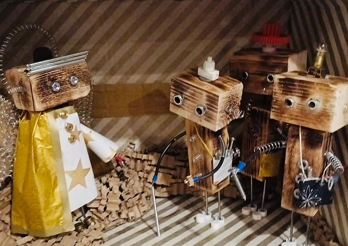 Imagen secundaria 1 - Belén que recrea una juguetería de San Vicente-Marvá.