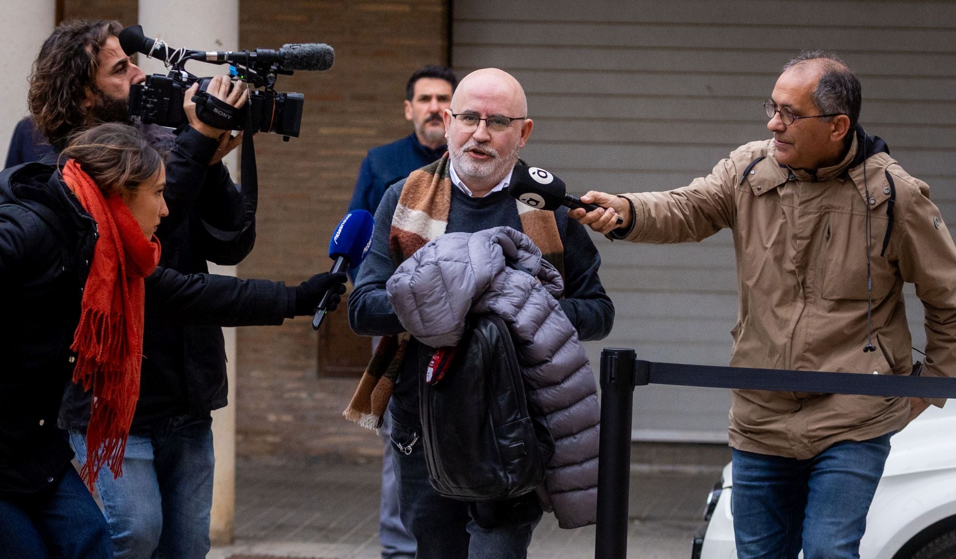 Jorge Suárez comparece ante la jueza de la dana en los juzgados de Catarroja