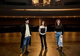 Tiago P. Barachina, Arantxa Cortés y Candela Mora en el Rialto.