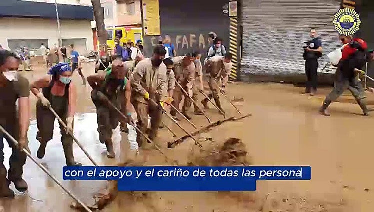 Intervenciones policiales durante la dana para ayudar a la ciudadanía