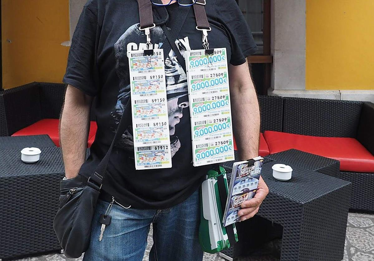Vendedor de la ONCE, en una imagen de archivo.