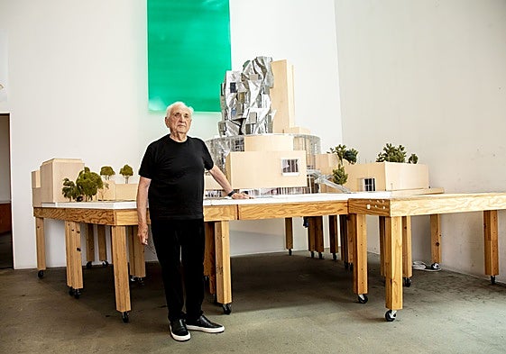 El arquitecto Frank Gehry en su estudio de Los Ángeles.
