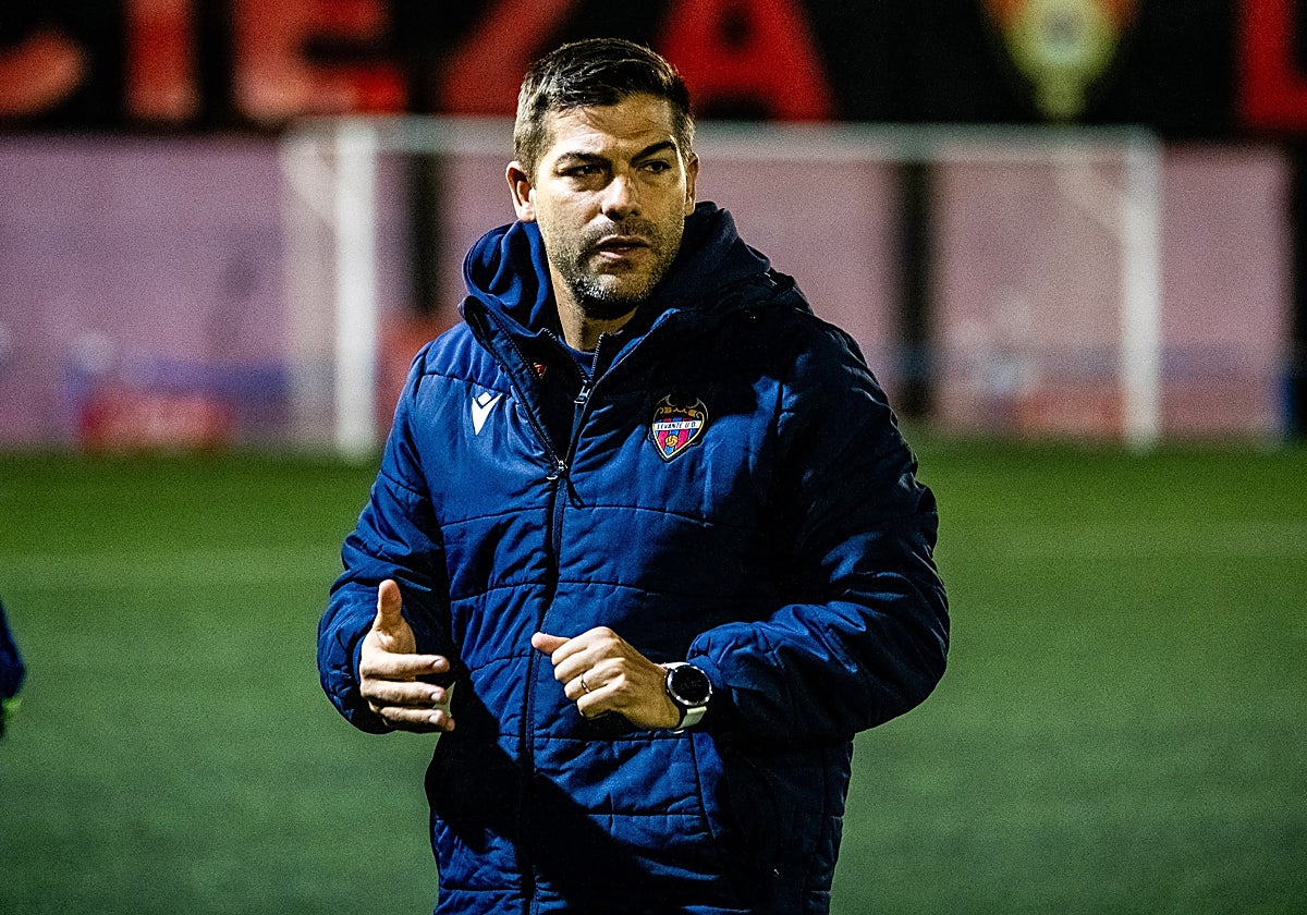 Álvaro del Moral, durante el partido de Copa del Levante.
