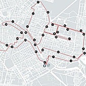 Recorrido y ocupación de calles en Valencia por el Maratón de 2025.