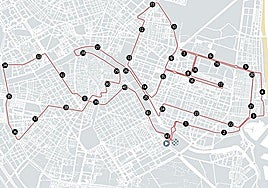 Recorrido y ocupación de calles en Valencia por el Maratón de 2025.