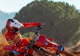 Enzo Badenas, durante una prueba.