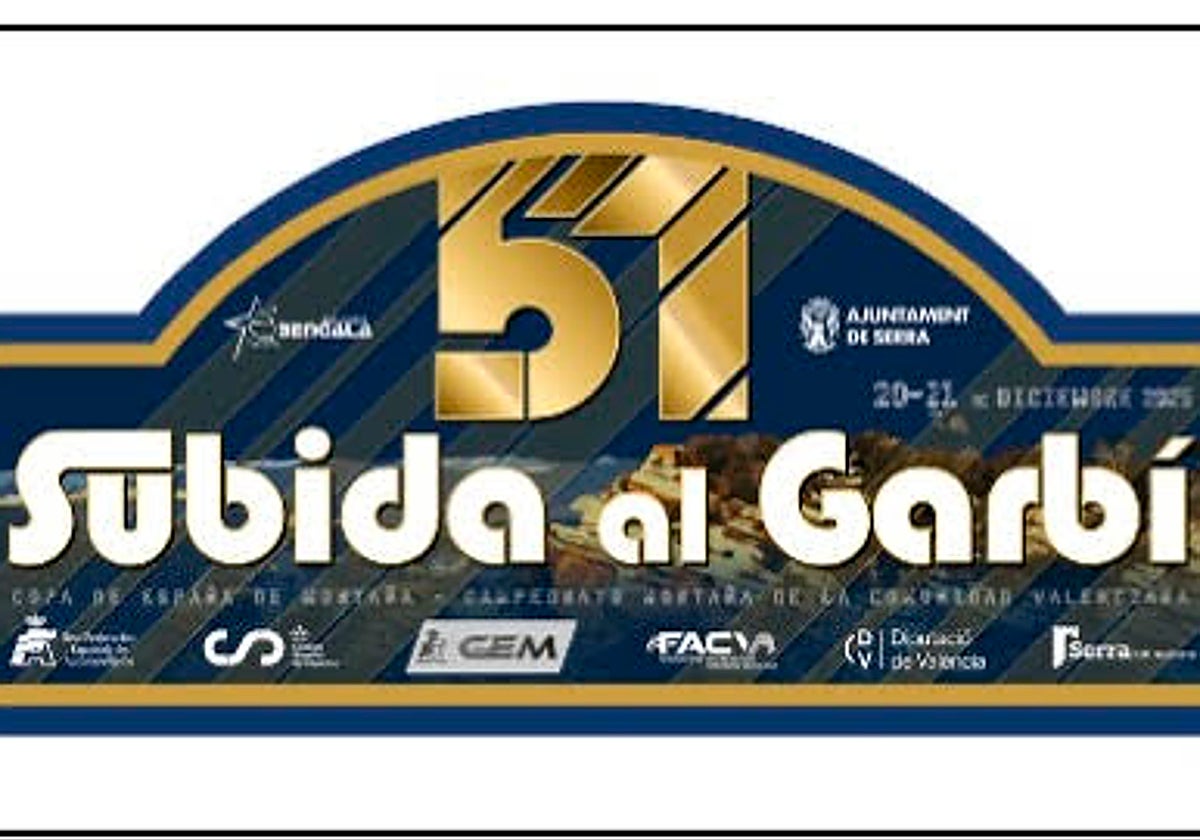 Cartel publicitario de la Subida al Garbí.