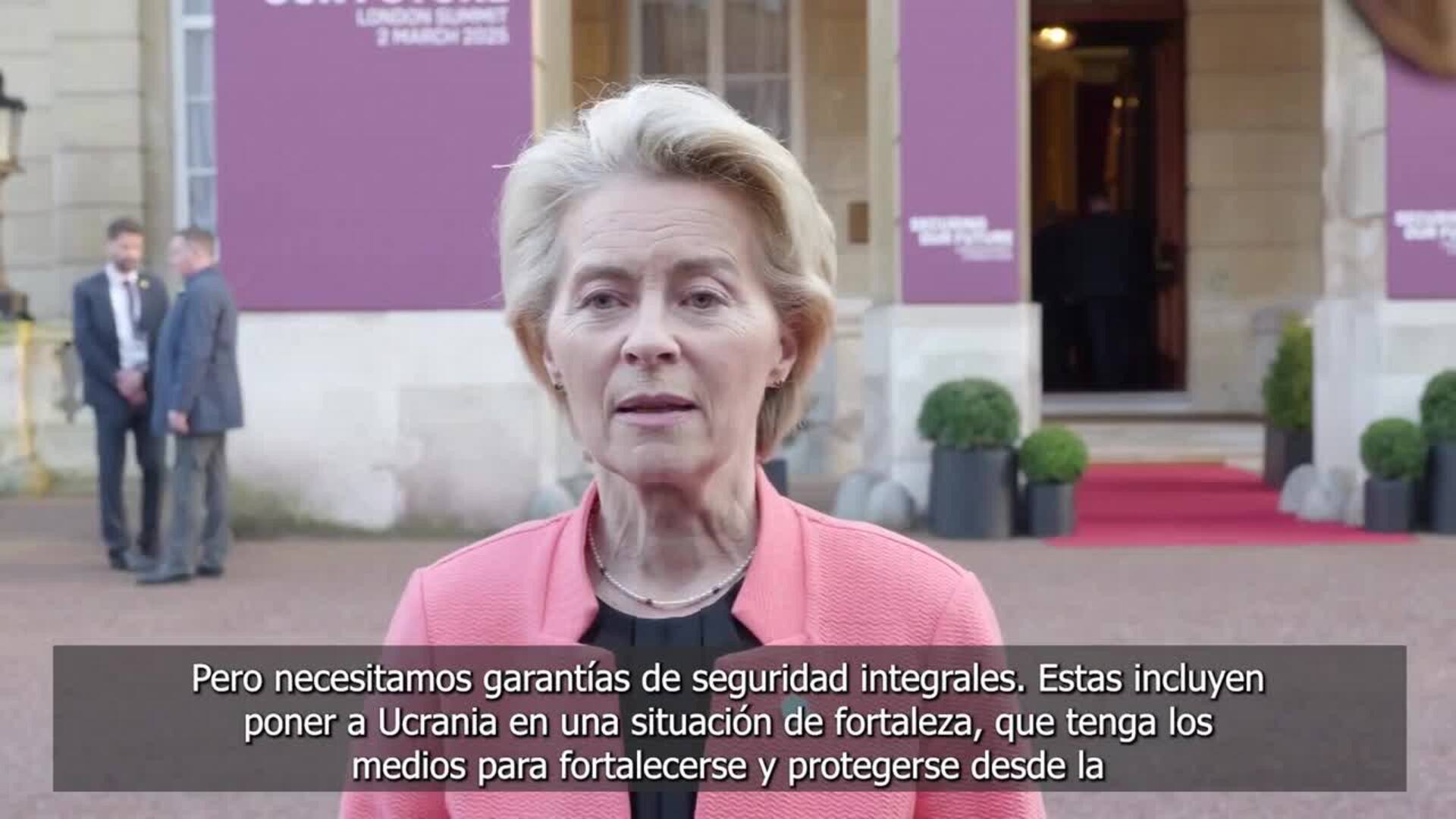 Von der Leyen aboga por convertir Ucrania en un "puercoespín de acero indigerible"