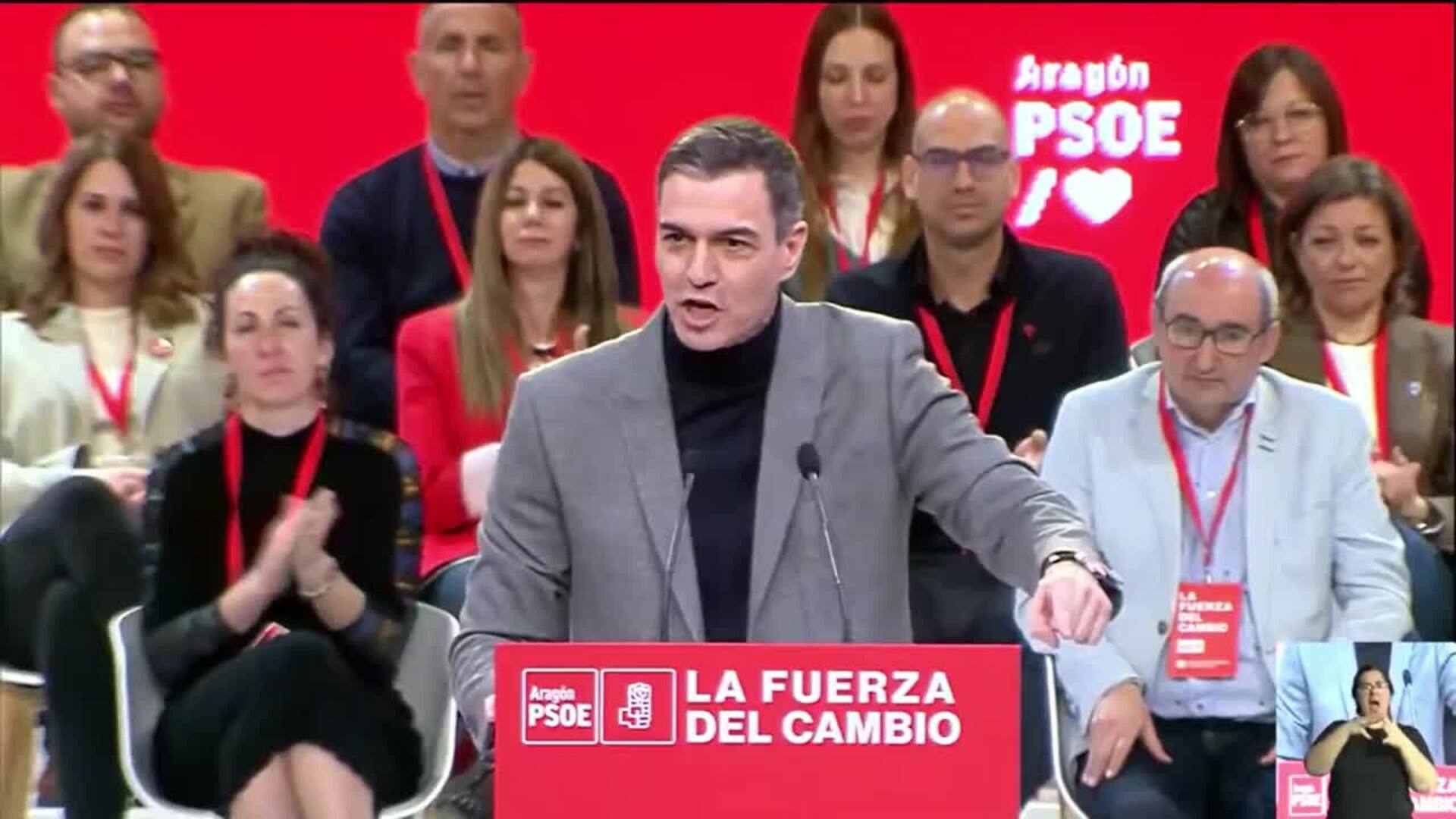 Pedro Sánchez exige a Azcón que "mire a Cataluña" para aplicar la Ley de Vivienda