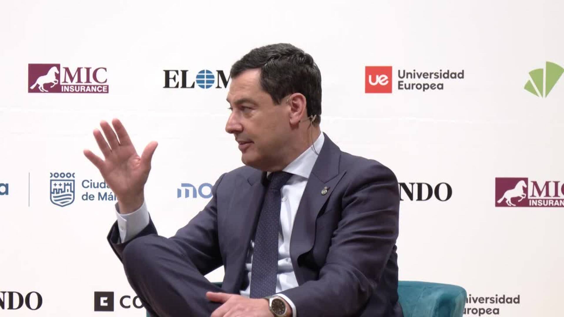 Moreno asegura que el PP puede gobernar solo en España sin ceder ante el populismo de Vox.