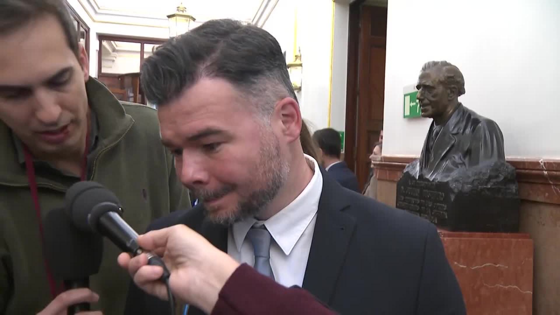 Rufián ante consulta sobre la OPA: "Es paradójico"