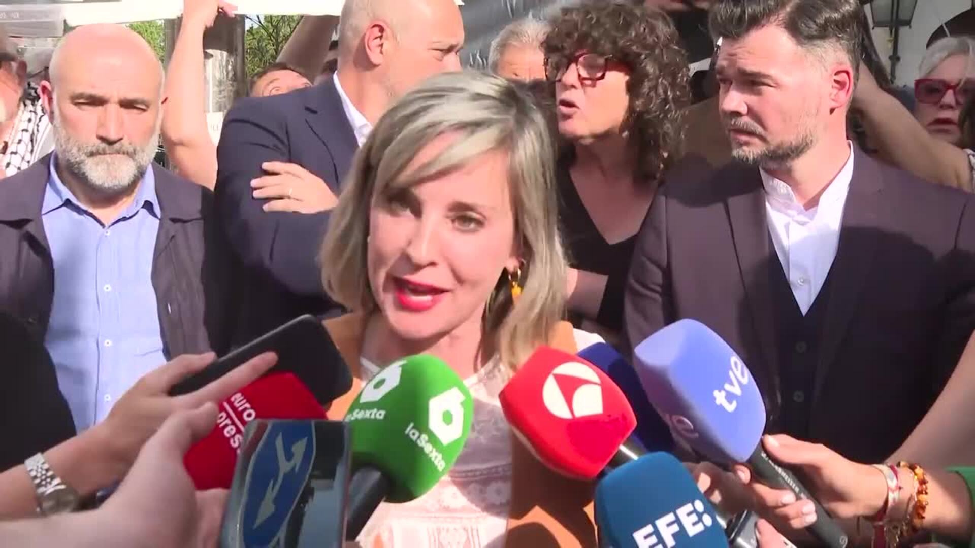 Verónica Martínez Barbero (Sumar): "España no puede seguir colaborando con un Estado genocida"