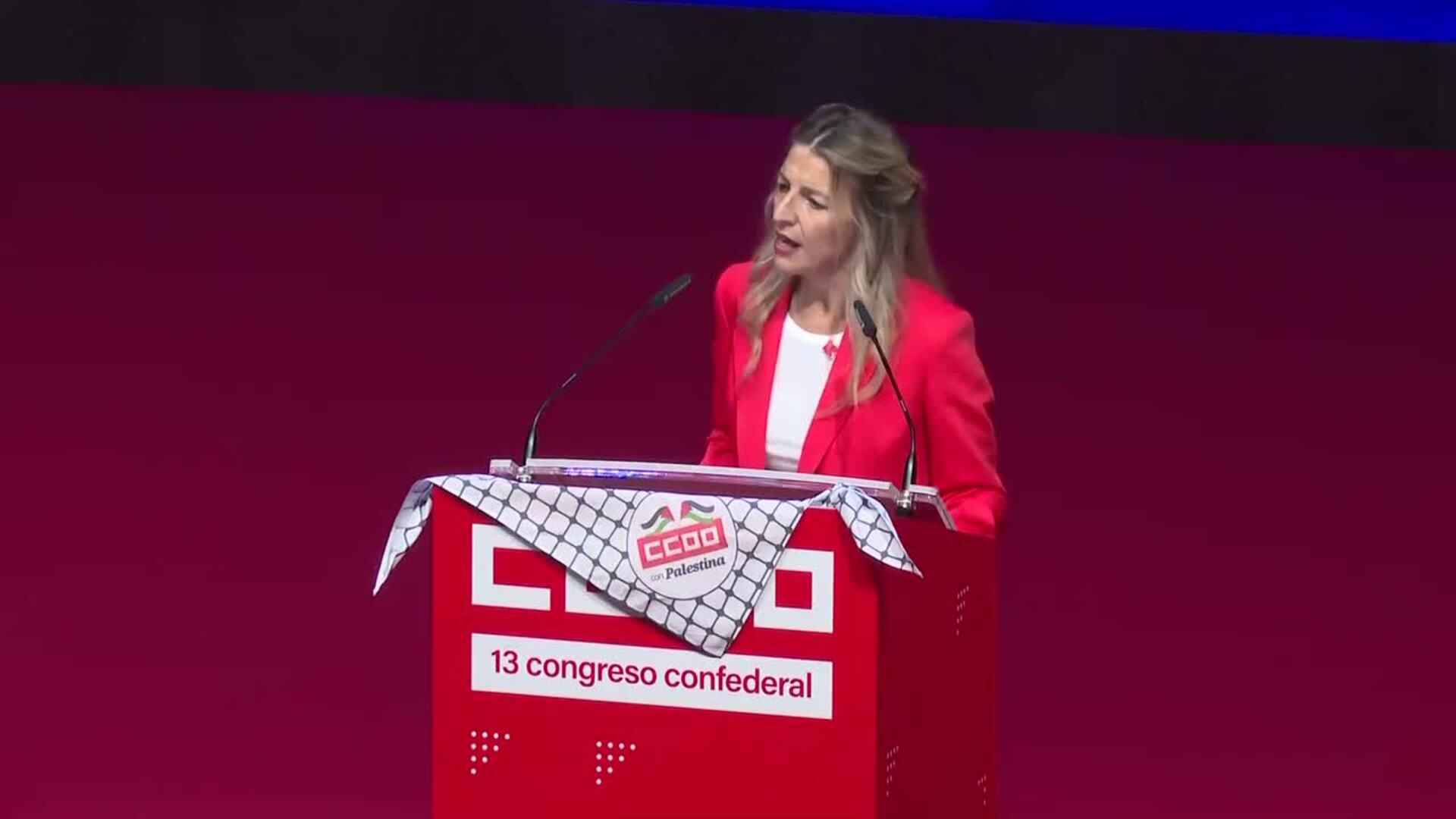 Yolanda Díaz dice que el problema de la corrupción está en PSOE y PP y pide contundencia