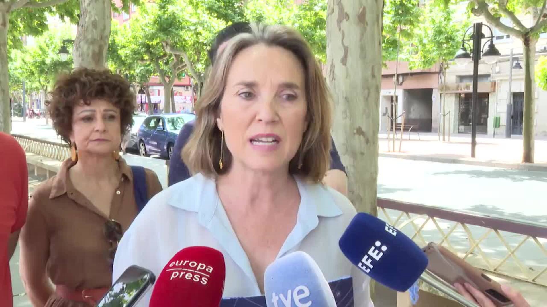 Cuca Gamarra asegura que el gobierno de Pedro Sánchez es "insostenible"