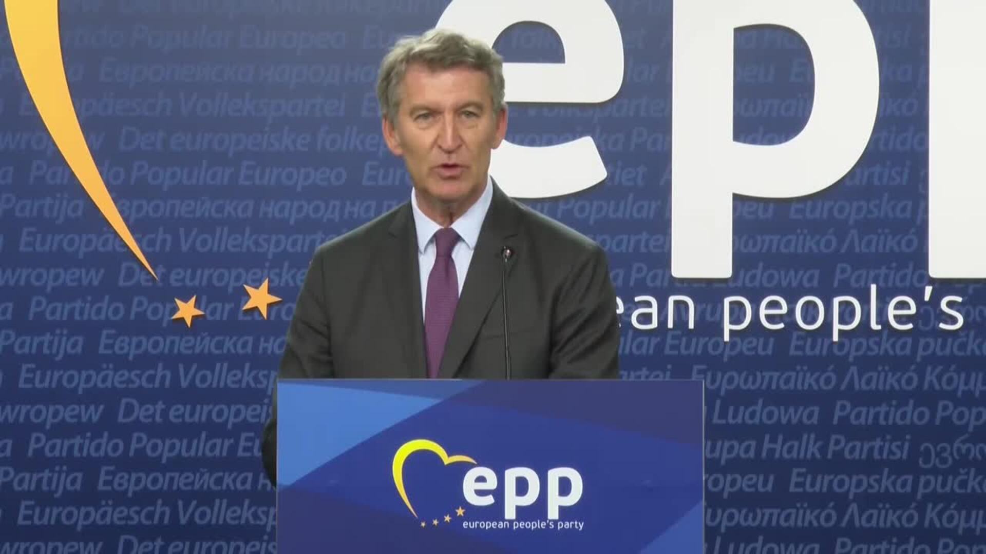 Feijóo espera que UE tome nota de la decisión de "validar la autoamnistía", que ve "ilegal"