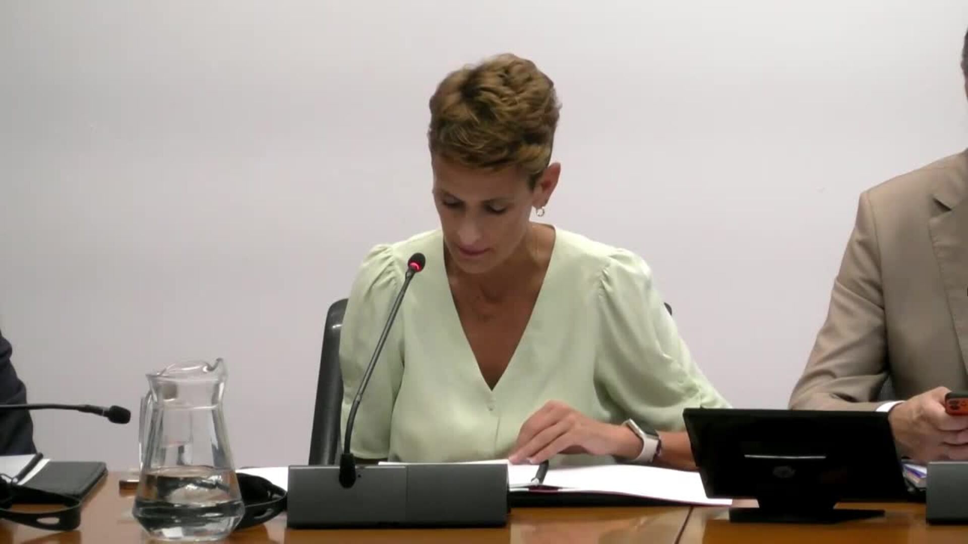 Chivite defiende la transparencia de Belate y que no podía conocer la composición de Servinabar