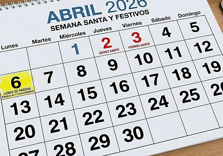 El Lunes de Pascua será festivo en 7 comunidades para 20 millones de personas que harán un largo puente