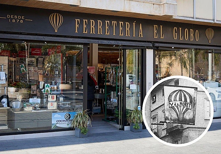 El globo aerostático que cayó en Valencia y dio nombre a la ferretería más antigua de la ciudad