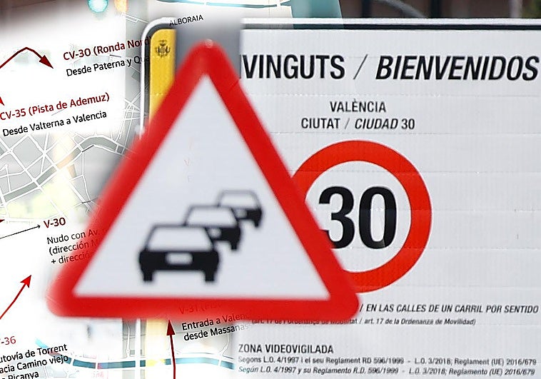 Los accesos a Valencia, una trampa para medio millón de conductores al día