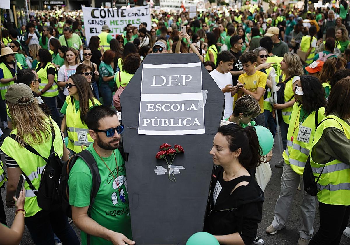 Tercera jornada de la huelga educativa en la Comunitat Valenciana